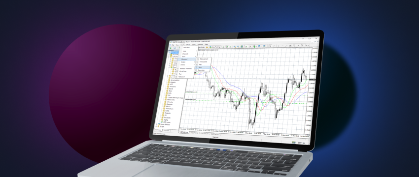 Un ordenador portátil muestra en su pantalla un gráfico con datos financieros. El gráfico está relacionado con metatrader 4, un software gratuito utilizado en ordenadores portátiles.