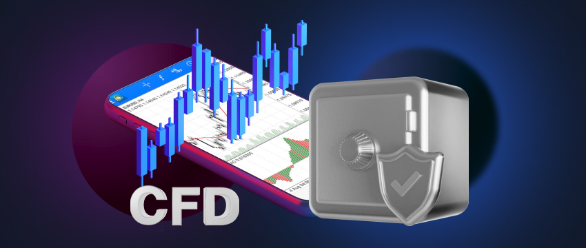 A mobile trading platform displaying CFD broker's MetaTrader 4 interface for making money with CFDs