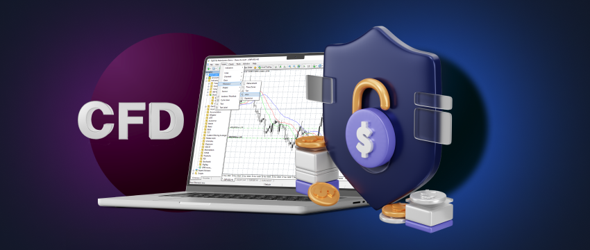 Um dispositivo móvel que apresenta uma plataforma para negociar forex com CFDs através de um corretor MetaTrader 4.