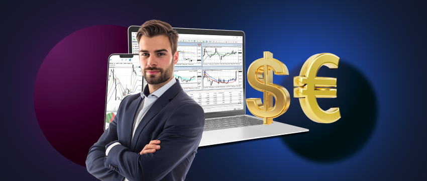 An investor engaged in forex trading, focusing on dollar-euro pairs using MT4 to enhance profit-making strategies.