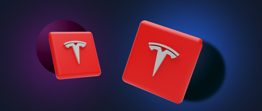 A stylish Tesla logo wallpaper, representing the brand's triumph in the stock market and its forward-thinking ethos.