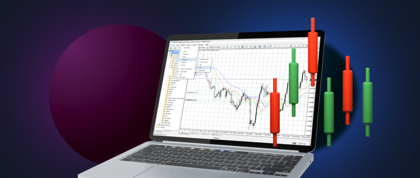 Un ordinateur portable affichant des graphiques de trading sur le marché des changes, mettant en évidence les défis liés à l'apprentissage et à l'analyse des marchés des changes.