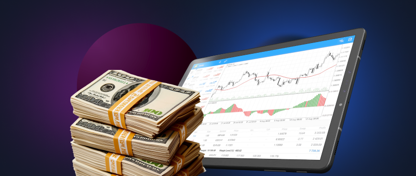 An informative image illustrating strategies for earning money in forex trading, focusing on MT4 take-profit analysis.