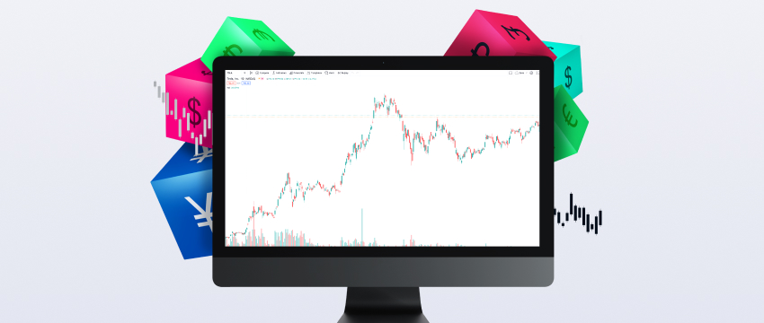 Pantalla digital que muestra un gráfico MT4 con gráficos y cifras que muestran tendencias y comparaciones de datos.